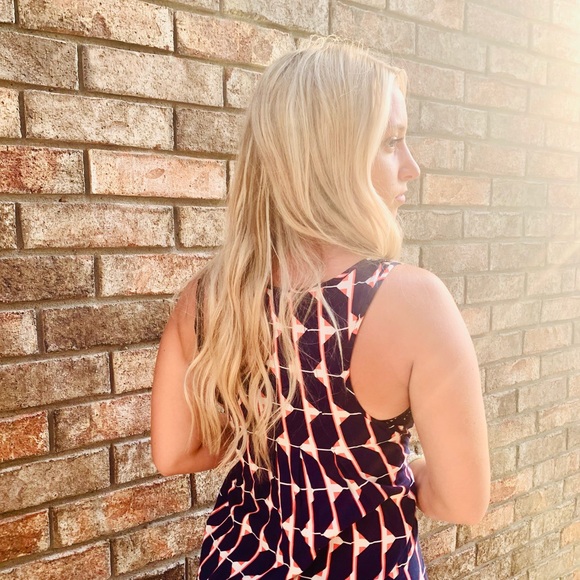 Stylus Asymmetrical Sleeveless Dress Navy Size M - Picture 4 of 7